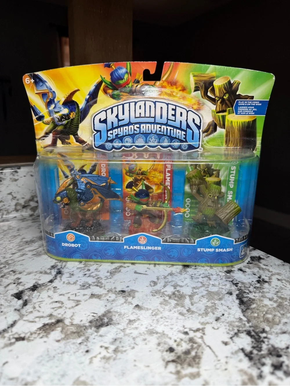 Skylanders Spyro's Adventure Sealed 3-Pack Drobot Flameslinger 2011